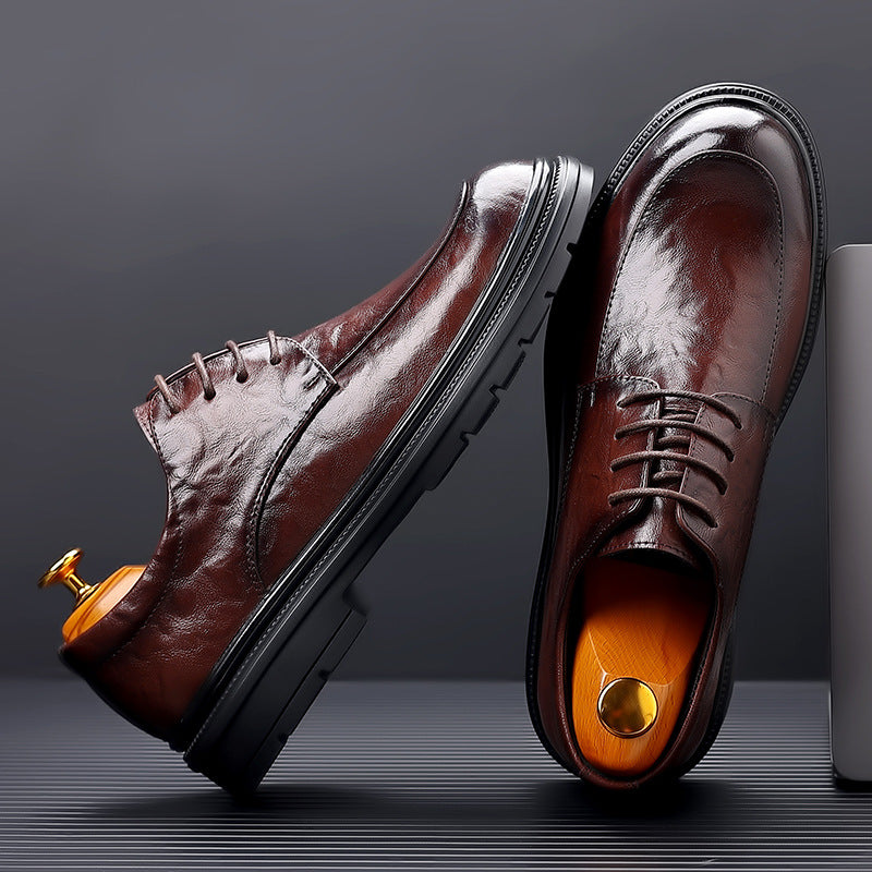 British Leather Business Shoes Men - Premium Dress Shoes for Formal Wear