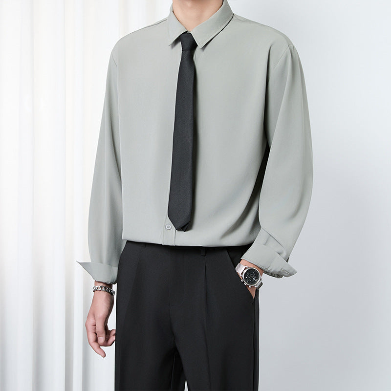 Versatile Wrinkle Free Business Casual Shirt - Relaxed Fit for Easy Style