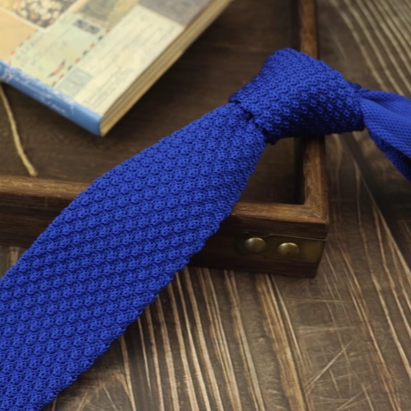 Narrow Woolen College Style Knitted Tie - Perfect Narrow Knitted Tie for Stylish Looks - Neon North Clothing