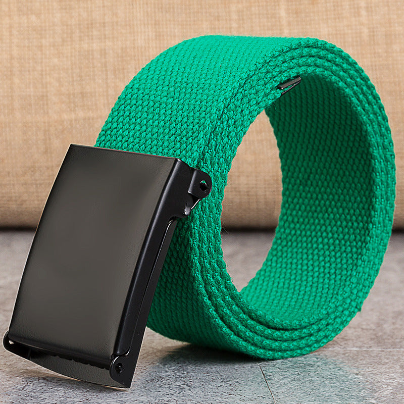Snap-Clasp Candy-Colored Canvas Belt for Men - Neon North Clothing
