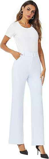 Women's High-Waisted Wide-Leg Pants for Commuting