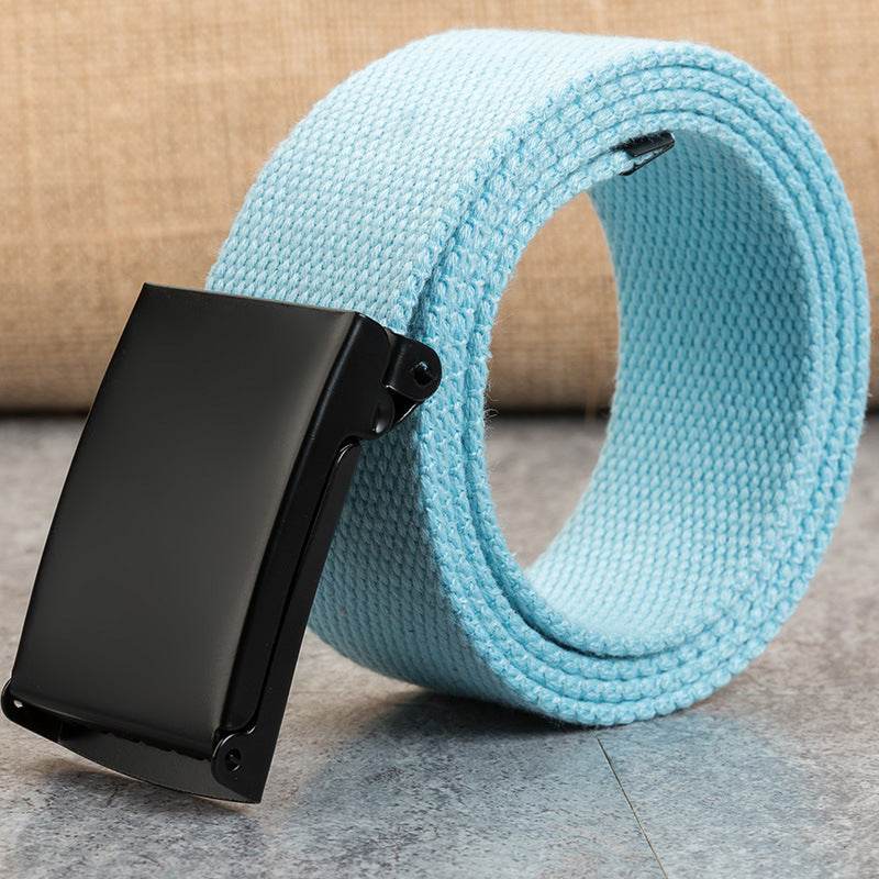 Snap-Clasp Candy-Colored Canvas Belt for Men - Neon North Clothing