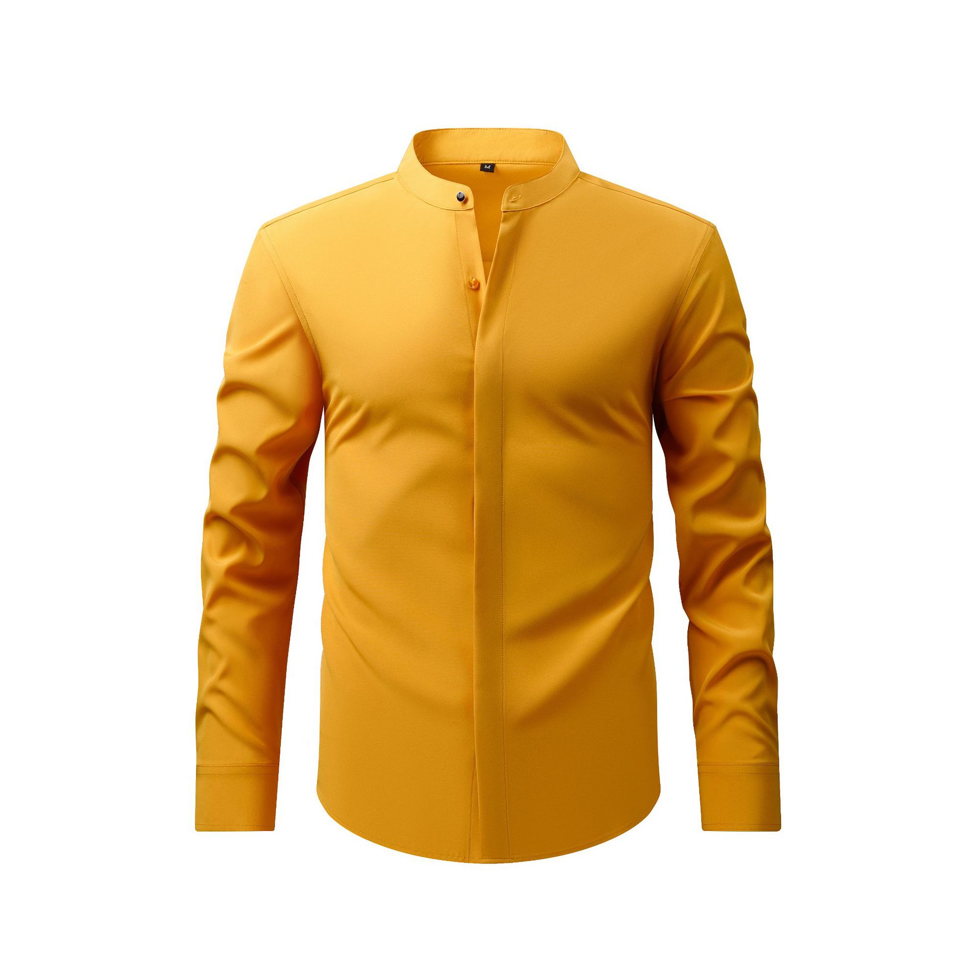 Men's Retro Long-sleeved Dress Shirt - Casual Regular Fit - Neon North Clothing