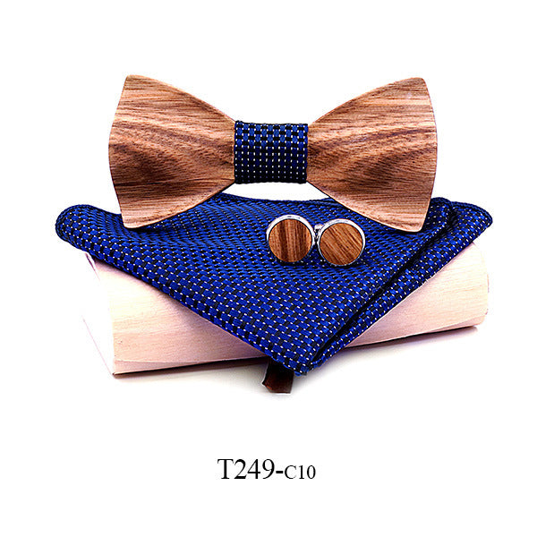 Zebra Wood Bow Tie - Unique and Stylish Wooden Accessory - Neon North Clothing