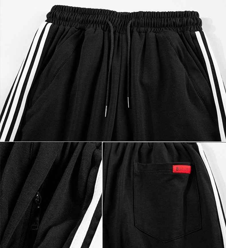 Men's Three-Stripe Casual Pants - Harlan Fashion Trends Long Pants
