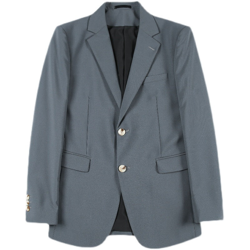 Mens Casual Two-Button Suit - Simple Sophisticated Single-Breasted Design