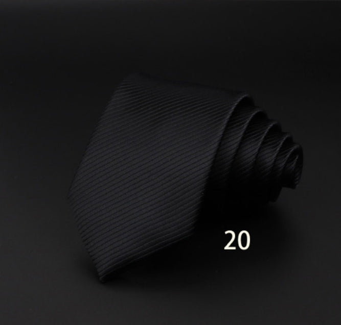 Men's Striped Tie - British Gentleman Polyester Fiber Collection - Neon North Clothing