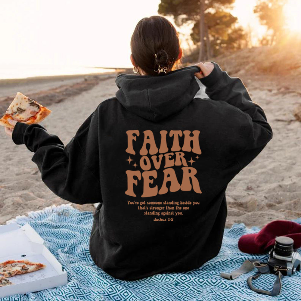 Faith Over Fear Hoodie - Inspirational Christian Sweatshirt for Ultimate Comfort