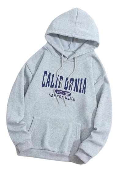 Women's Oversized Hooded Sweatshirt with Shoulder Drop Design