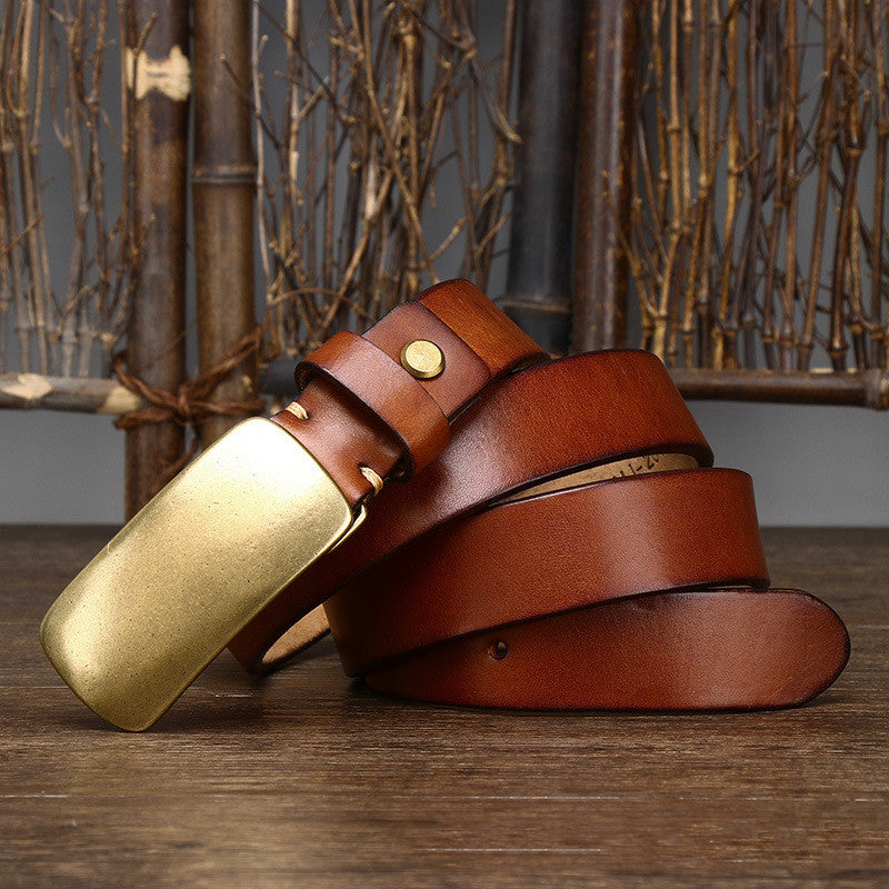 3.3CM Wide Leather Belt for Men - Thick and Durable Design - Neon North Clothing
