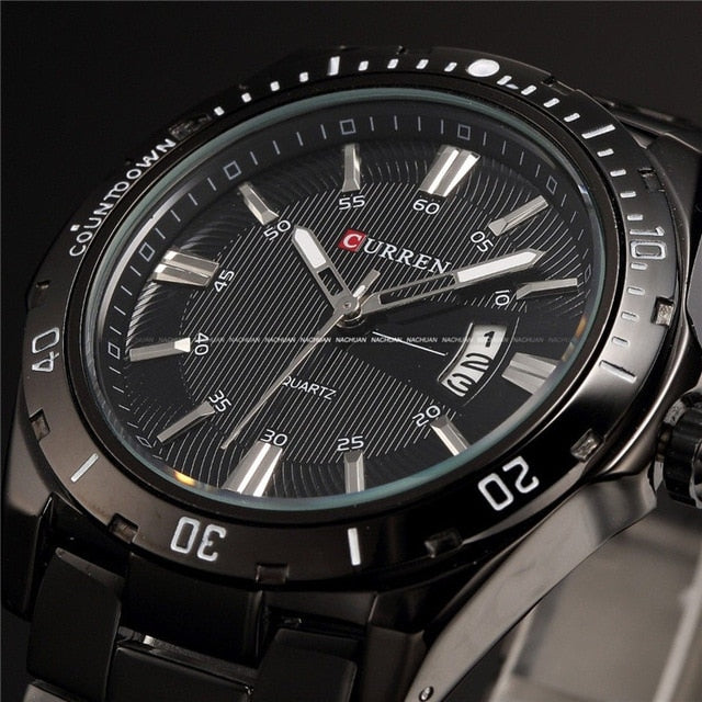 Luxury Waterproof Quartz Watch - Full Steel Analog Waterproof Timepiece - Neon North Clothing