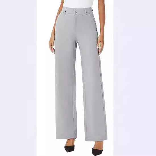 Women's High-Waisted Wide-Leg Pants for Commuting