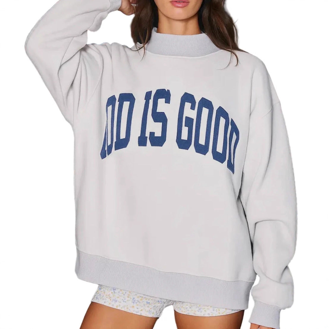 Printed Crewneck Sweatshirt - Long-Sleeve Loose-Fit for Ultimate Comfort and Style