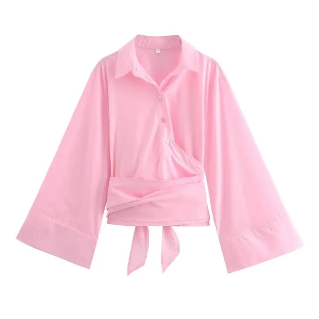 Women's Luxury Long Sleeve  Blouse - Neon North Clothing