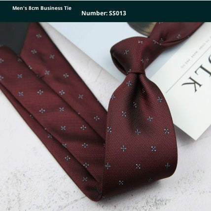 Men's Formal Striped Tie for Business Suit Elegance - Neon North Clothing