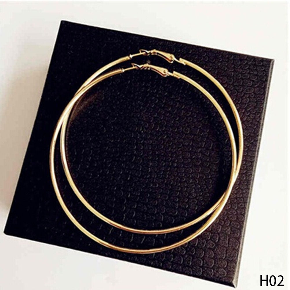 Retro Big Round Circle Earrings - Neon North Clothing