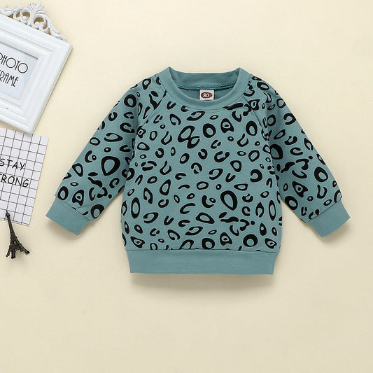 9M - 4Years Leopard Print Shirt Sweater Pants Set for Kids - Neon North Clothing