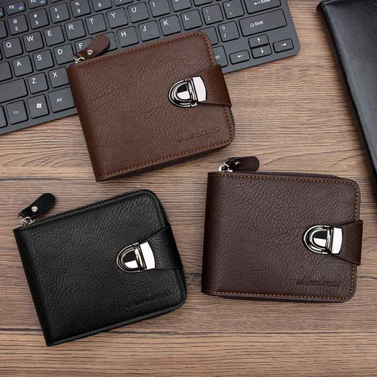 Multifunctional Coin Purse with Multiple Card Slots and Zipper Handheld Design