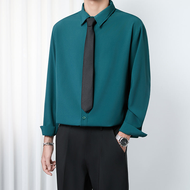 Versatile Wrinkle Free Business Casual Shirt - Relaxed Fit for Easy Style