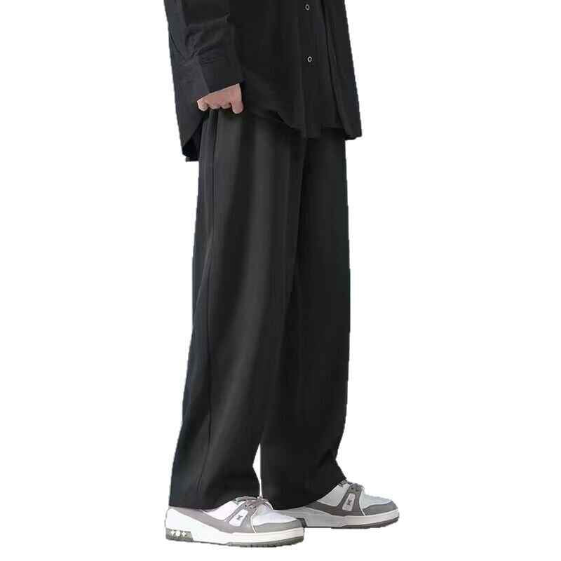 Ice Silk Summer Pants for Men - Thin, Loose, Straight Fit