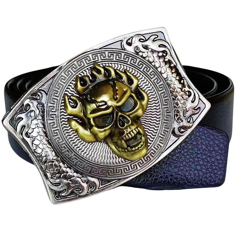Smooth Buckle Trendy Punk Belt Buckle with Distinctive Style - Neon North Clothing