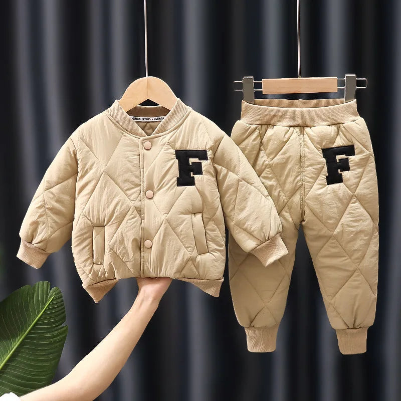 Boys Coat and Pants Set - Stylish 2Pcs Suits for 1 to 5 Years - Neon North Clothing