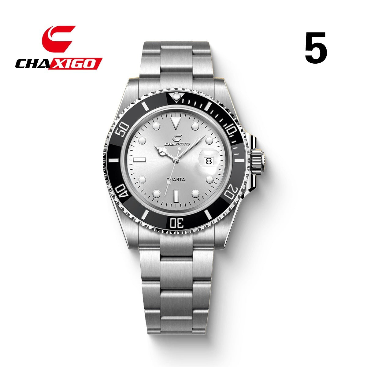 CHAXIGO Swiss Submariner Style Waterproof Versatile Alloy Quartz Watch - Neon North Clothing