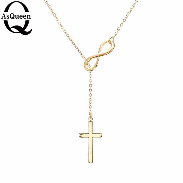 Small Gold Cross Pendant Necklace - Neon North Clothing
