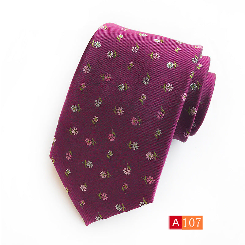 Men's Jacquard Formal Tie - Casual Polyester Jacquard Wear - Neon North Clothing