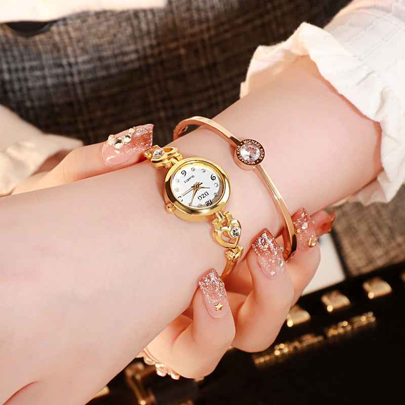 Rhinestone Casual Watch for Women - Simple Jewelry Style