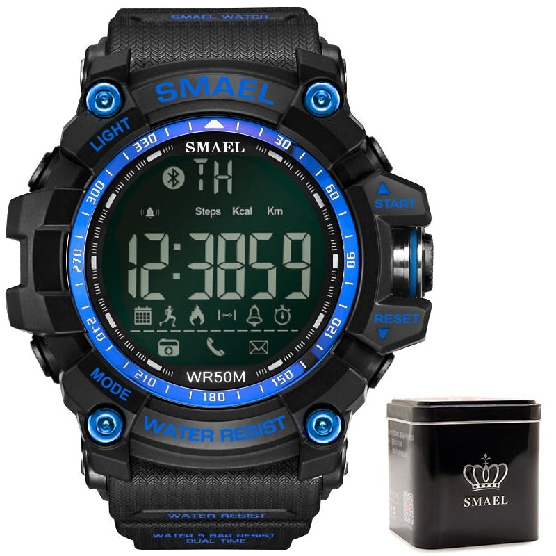 Mens Military Smartwatch - Waterproof LED Digital Chronograph with Multifunction Features - Neon North Clothing