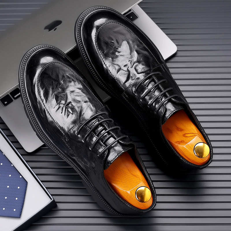 British Leather Business Shoes Men - Premium Dress Shoes for Formal Wear