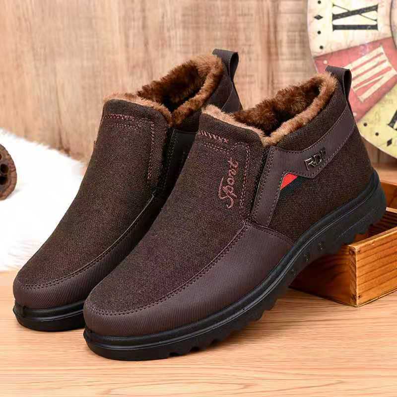 Comfortable Plush Non-Slip Boots with Wear-Resistant Sole and Soft Inner Lining