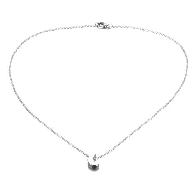 Cute Small Moon Pendant Necklace - Neon North Clothing