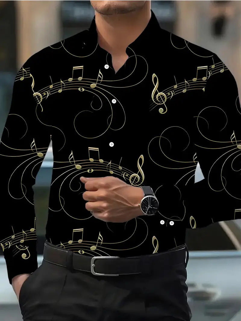 3D-Printed Long-Sleeve Shirt - Slim Fit Design for Effortless Style, No Iron Needed