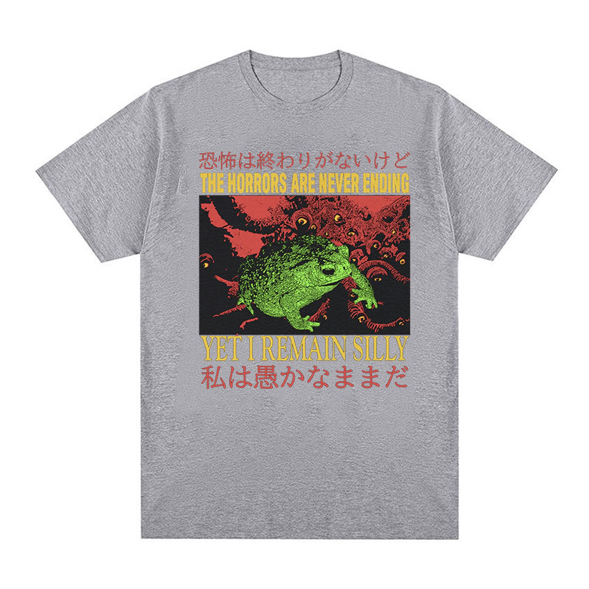 Men's Cotton Casual T-Shirt - Loose Fit Printed Short Sleeved Style - Neon North Clothing