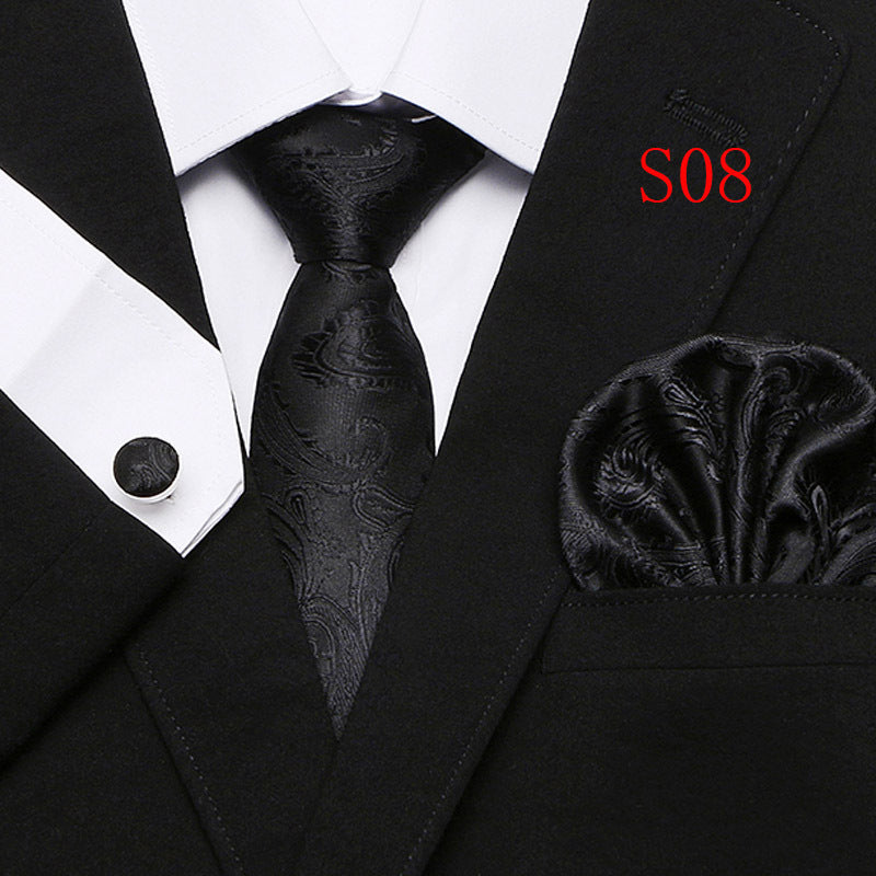 Paisley Tie Three-Piece Set for European and American Style - Neon North Clothing