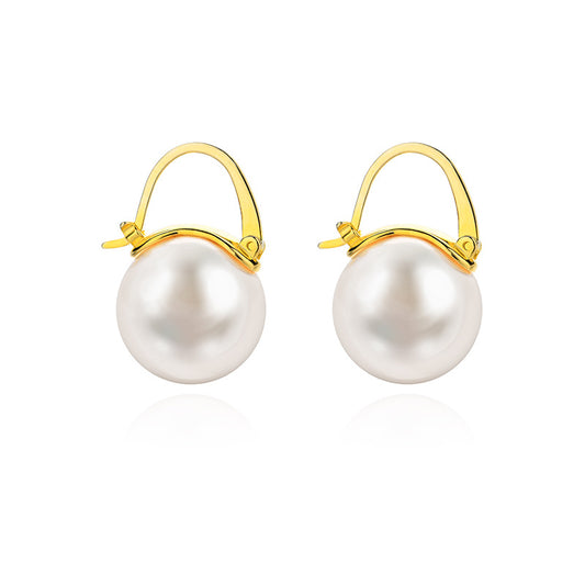 Classic Elegant Imitation Pearl Drop Earrings - Neon North Clothing