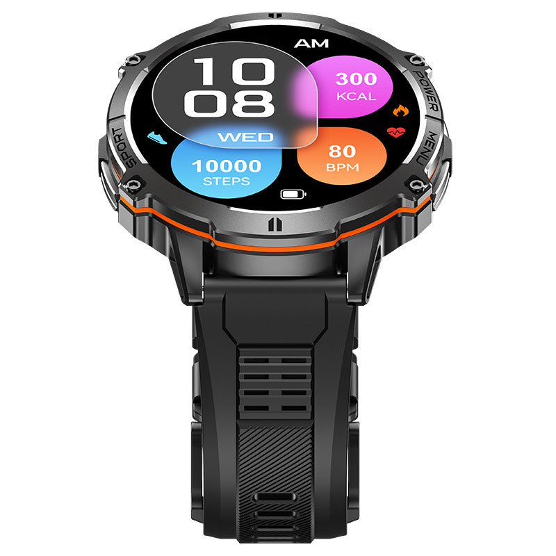 X3 Smart Watch Three proof Outdoor Ultra long Standby 100 Hours Sports Mode Blood Pressure Men's Bracelet - Neon North Clothing