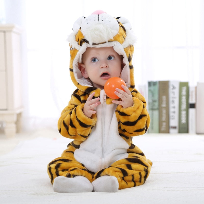 3M - 24M Infant Animal Jumpsuits for Cute and Comfy Baby Outfits - Neon North Clothing