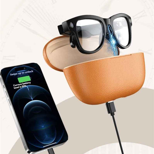 Smart Glasses With AI Translation 8MP Camera And Charging Case