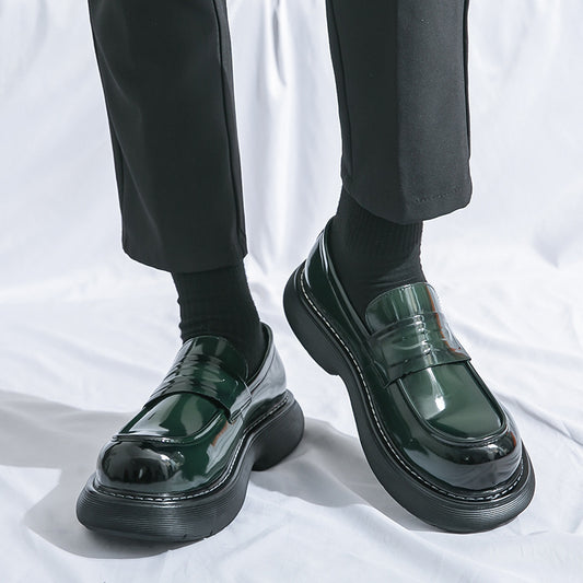 Business Formal British Style Height-Increasing Leather Shoes for Elevation