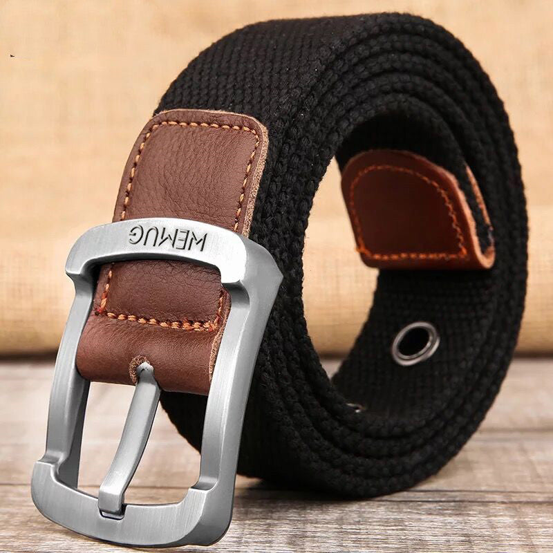 Casual Men's Canvas Belt - Outdoor Pin Buckle Design for Comfort and Style - Neon North Clothing