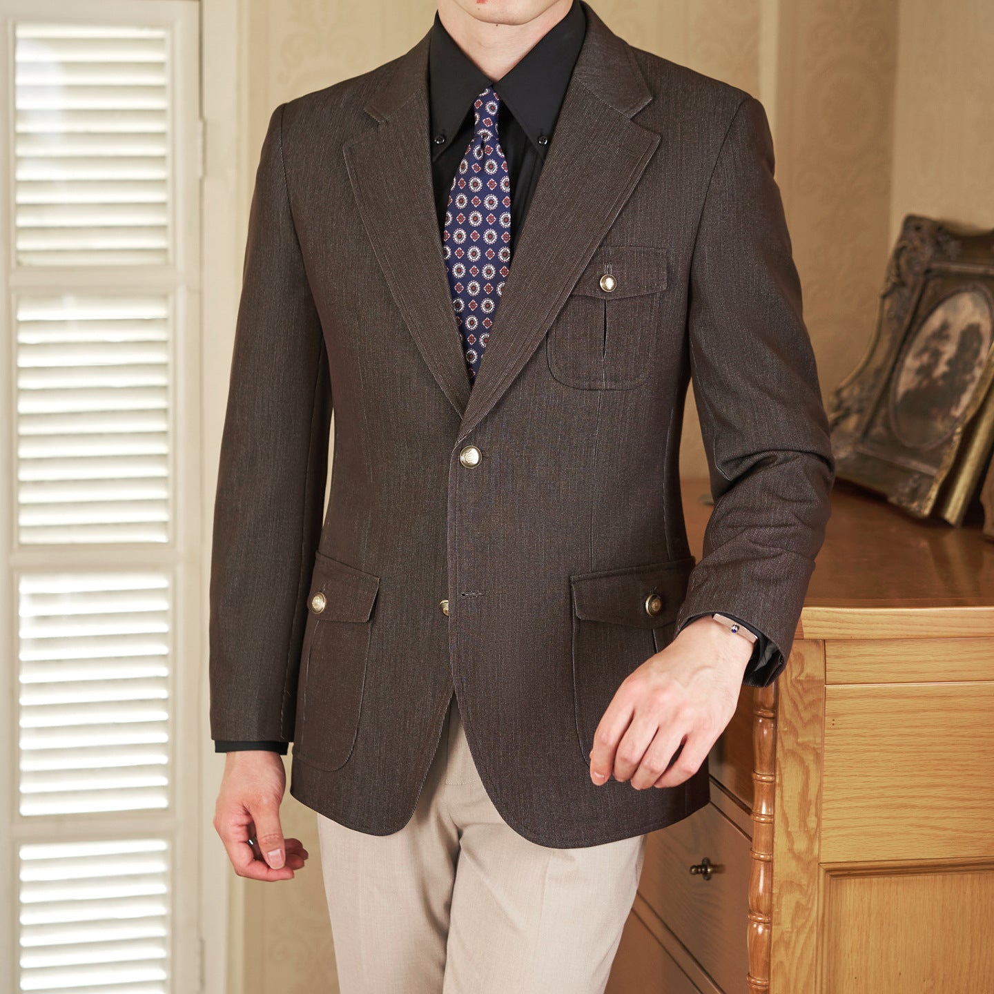Casual Long-sleeved Blazer for Effortless Style