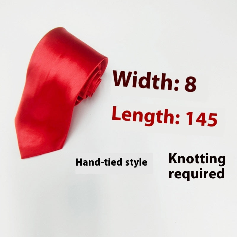 8cm Solid Color Tie in Monochrome Style - Neon North Clothing