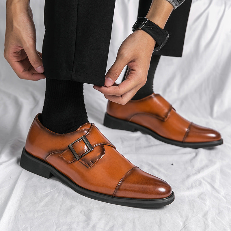 Low-cut British-style Business Shoes for Trendy Professionals