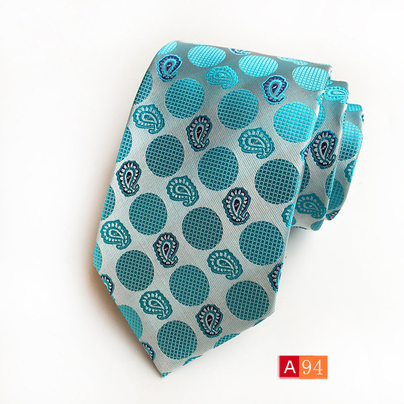 Men's Jacquard Formal Tie - Casual Polyester Jacquard Wear - Neon North Clothing