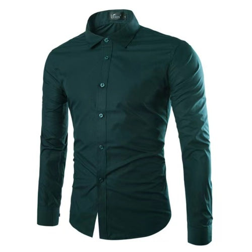 Casual Polo Shirt - Ironing Free Long Sleeves Regular Fit