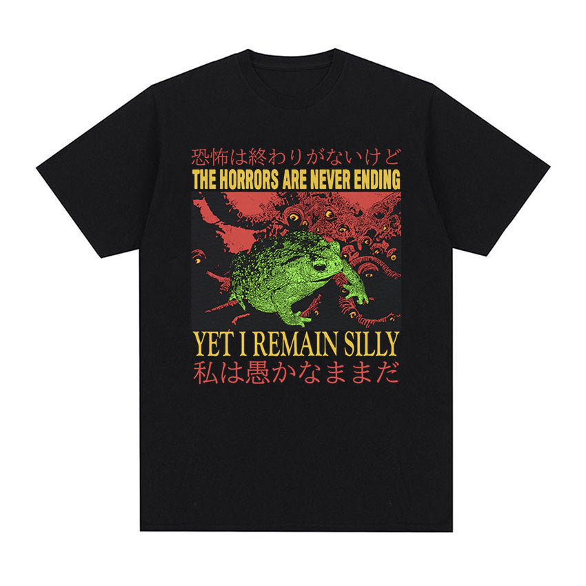 Men's Cotton Casual T-Shirt - Loose Fit Printed Short Sleeved Style - Neon North Clothing