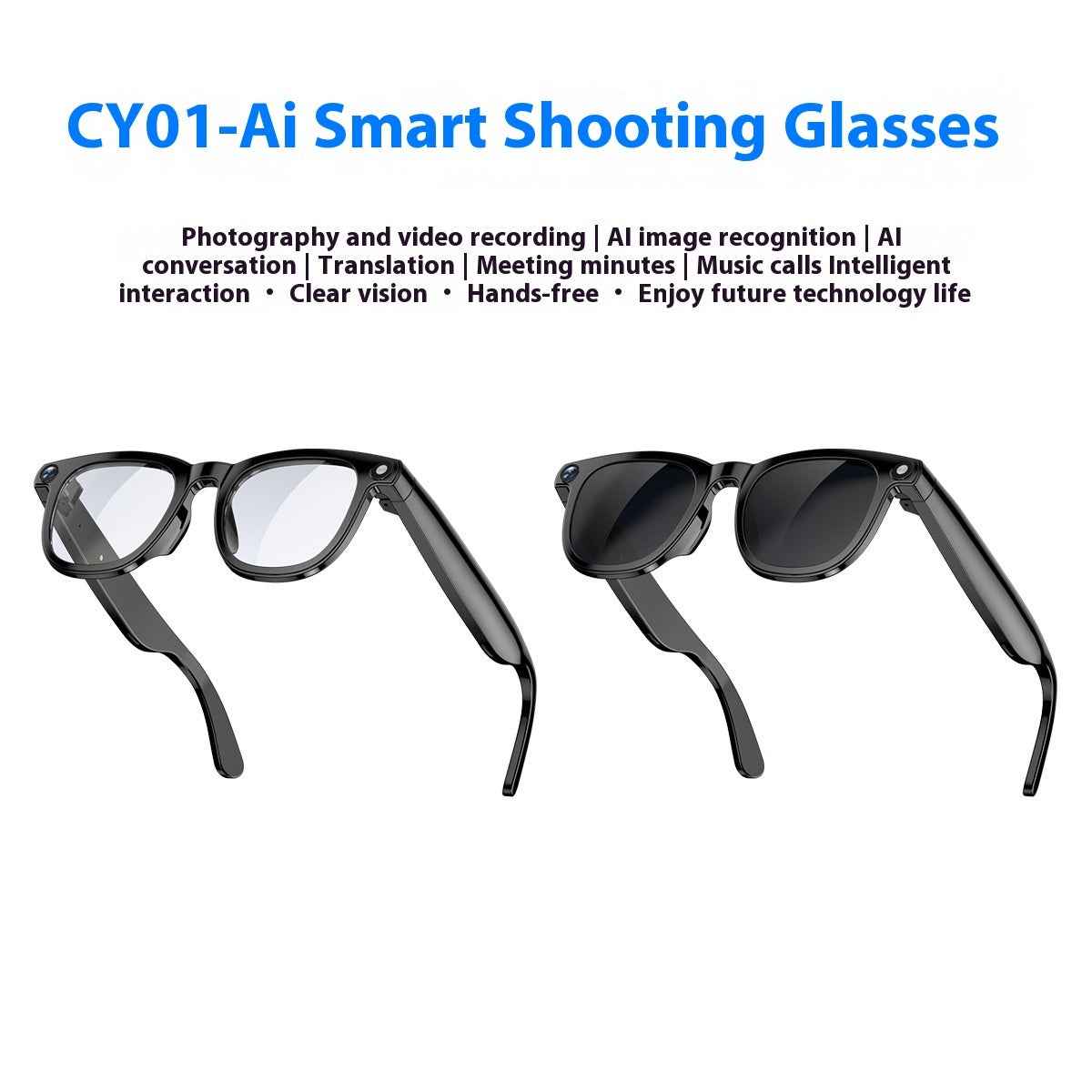 Ai Smart Glasses 800w Double Lens - Innovative AI Technology for Enhanced Vision